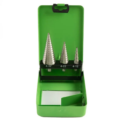 3PCS HSS STEP DRILL BITS 4-32MM DS1433