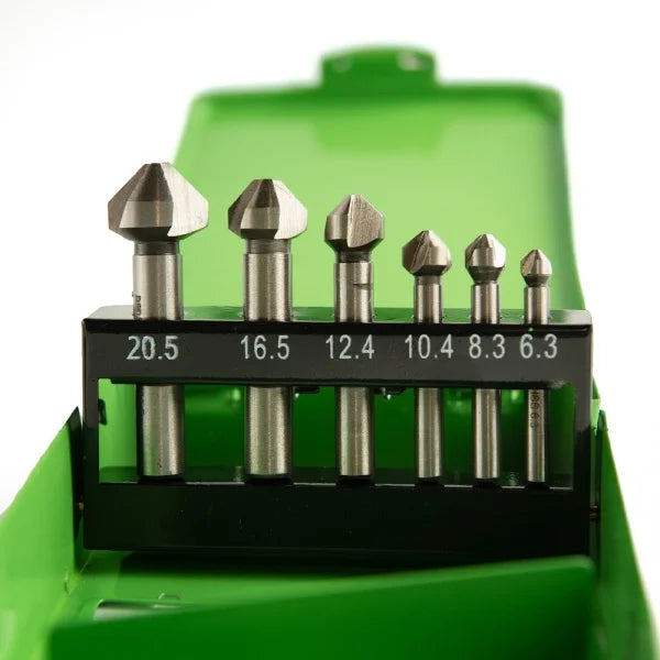 6PC TAPERED COUNTERSINK SET HSS 6.3 - 20.5MM DS1435