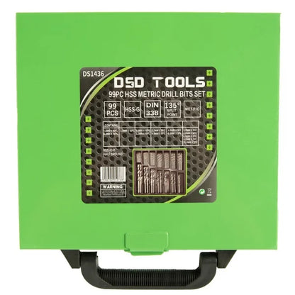 99PC HSS METRIC DRILL BITS SET 1.5 - 10MM DS1436