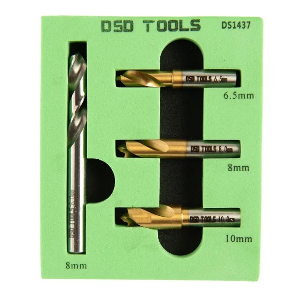 4PC HSS COBALT SPOT WELD DRILL SET DS1437