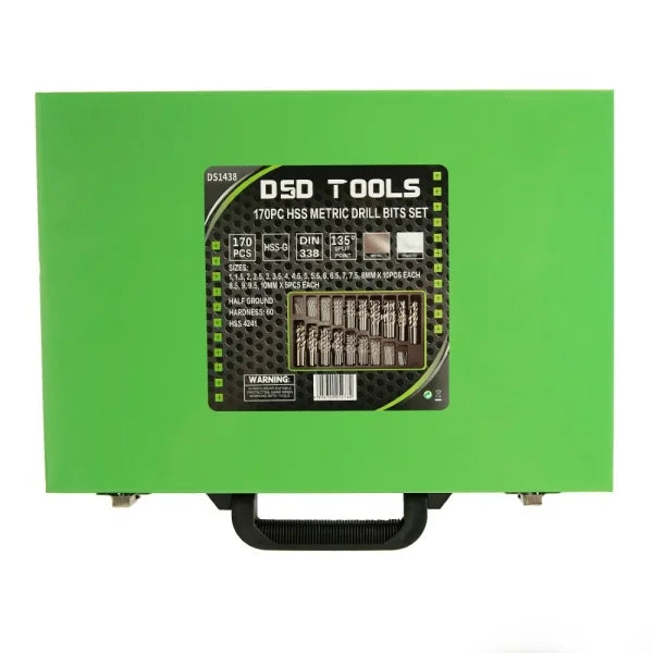 170PC HSS METRIC DRILL BITS SET 1 - 10MM DS1438