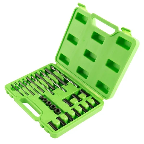 25PC SCREW EXTRACTOR DRILL AND GUIDE SET DS1441