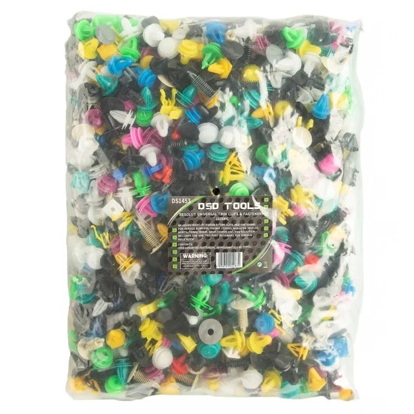 UNIVERSAL TRIM CLIPS &amp; FASTENERS 1000PC DS1453