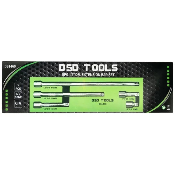 5PC 1/2" DR EXTENSION BAR SET DS1460
