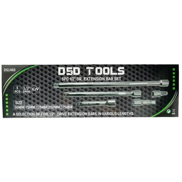 5PC 1/2" DR EXTENSION BAR SET DS1460