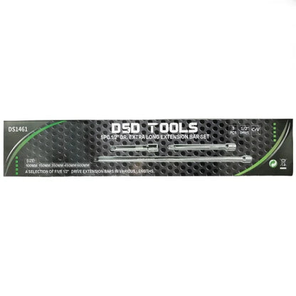 5PC 1/2" DR EXTRA LONG EXTENSION BAR SET DS1461