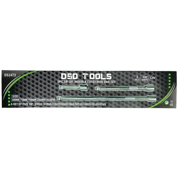 5PC 3/8" DR WOBBLE EXTENSION BAR SET DS1473