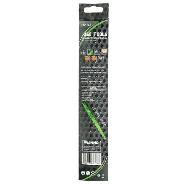 5PC 240MM RECIPROCATING SAW BLADE FOR WOOD DS1548
