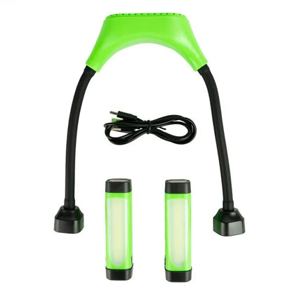 HEAVY DUTY HANDS FREE HEAD AND NECK ADJUSTABLE AND REMOVABLE TWIN LIGHT DS1800