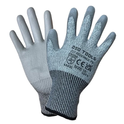 ANTI CUT RESISTANT LEVEL 5 SAFETY WORK GLOVES SIZE 10 - BOX OF 120 PAIRS DS2001