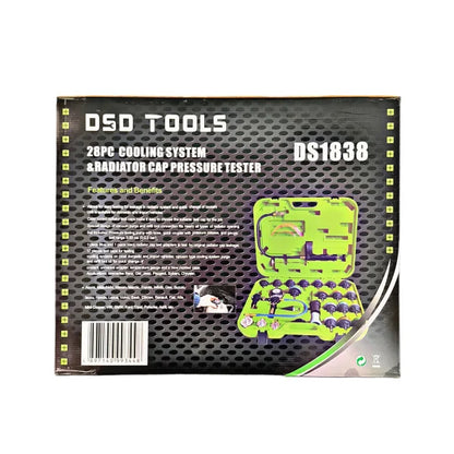 28PC COOLANT SYSTEM PRESSURE TESTER &amp;amp; REFILL KIT DS1838