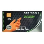 ORANGE NITRILE GLOVES 50PC PER BOX SIZE M DS4002