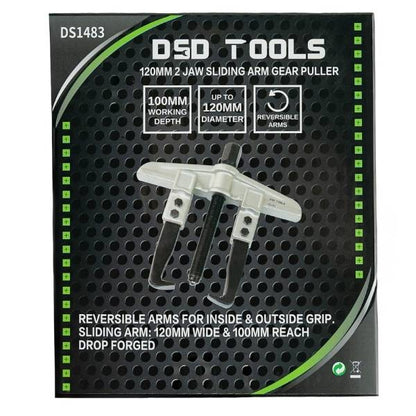 120MM 2 JAW SLIDING ARM GEAR PULLER DS1483