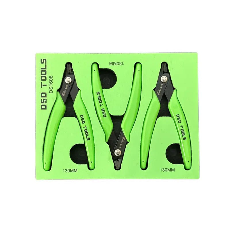 3PC MINI PRECISION WIRE CUTTERS 130MM DS1608