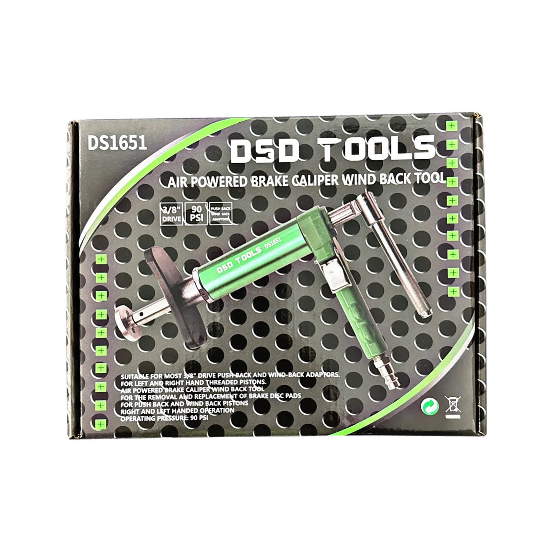 AIR POWERED BRAKE CALIPER WIND BACK TOOL DS1651