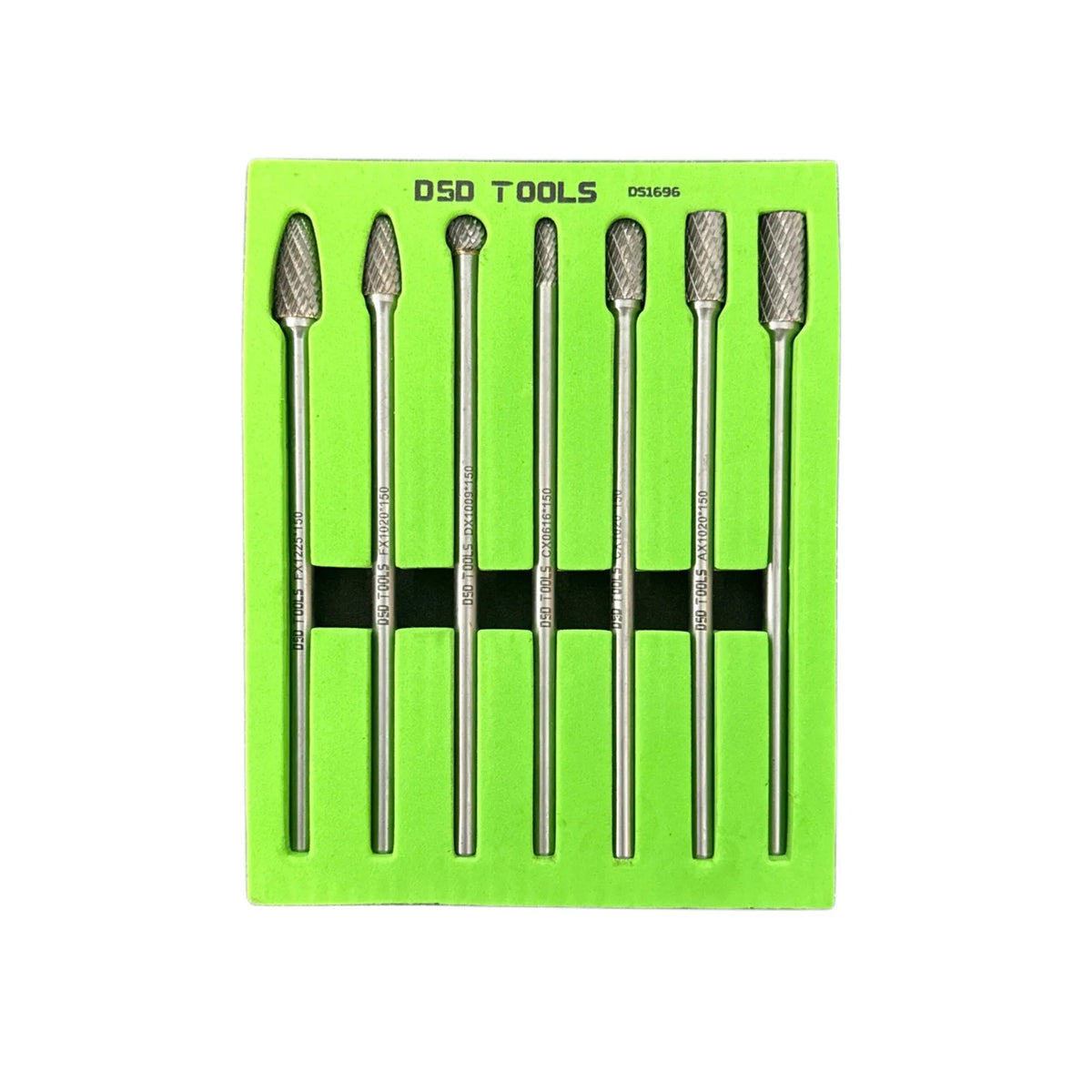 7PC LONG CARBIDE BURR SET DS1696