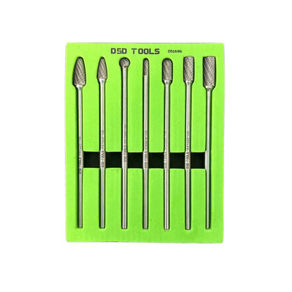7PC LONG CARBIDE BURR SET DS1696