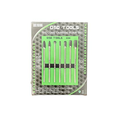 7PC LONG CARBIDE BURR SET DS1696