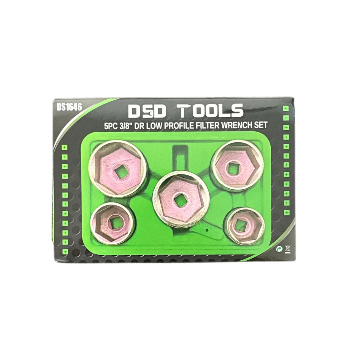 5PC 3/8" DR LOW PROFILE FILTER WRENCH SET DS1646