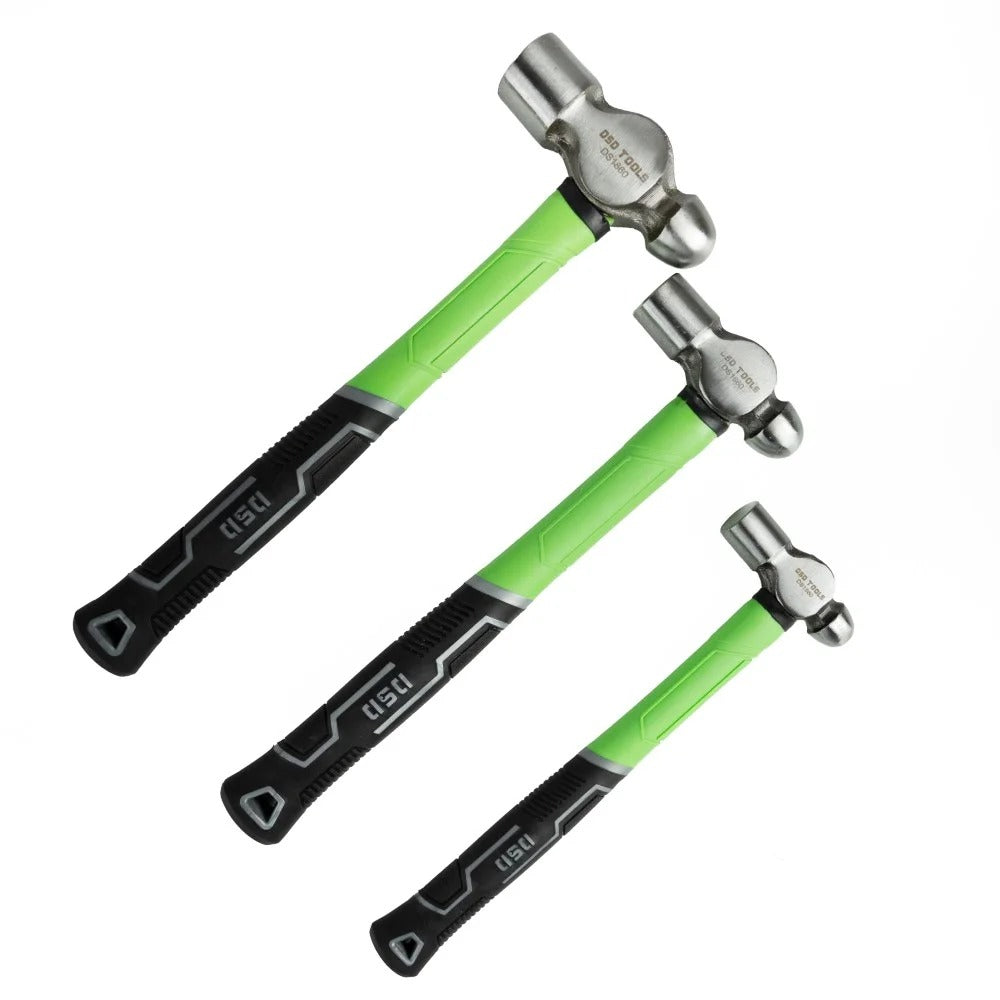 3PC BALL PEIN HAMMER WITH FIBREGLASS HANDLE DS1860