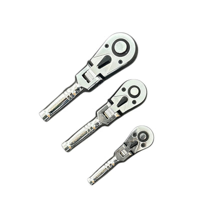 3PC STUBBY FLEXI HEAD RATCHET SET 1/4″ 3/8″ &amp; 1/2″ DRIVES DS1875